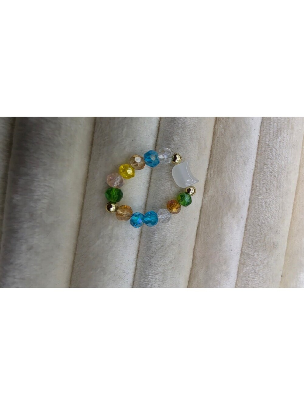 Cute Multicolor Cat Hello Kitty Rings Stretch - Picture 2 of 3
